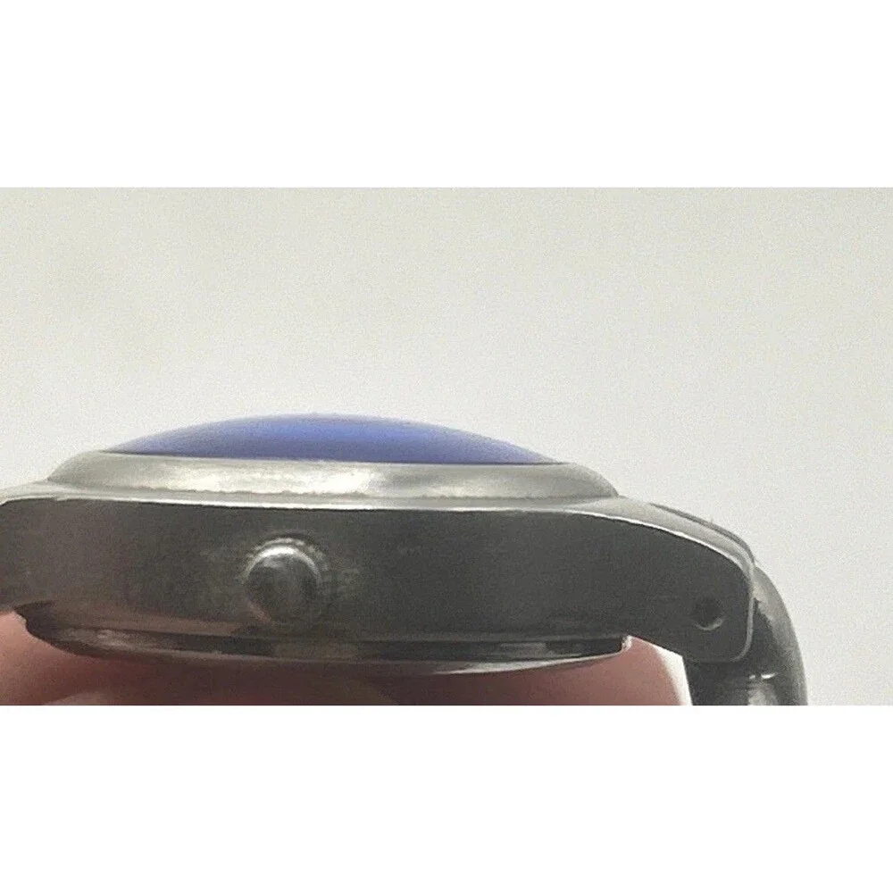Womens Fossil F2 Watch Blue Dial Silver Tone Adjust O Matic ES-9021 New Battery